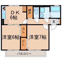 カーサクワトロの物件間取画像